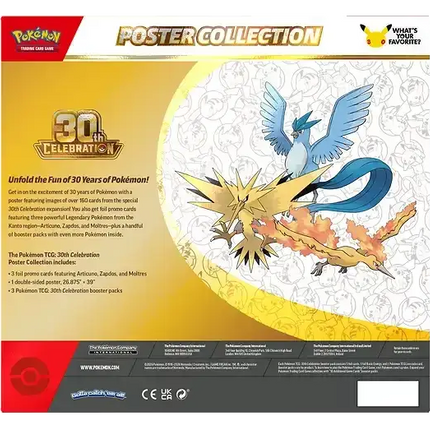 Pokemon TCG - 30th Celebration - Poster Collection (Englanniksi)