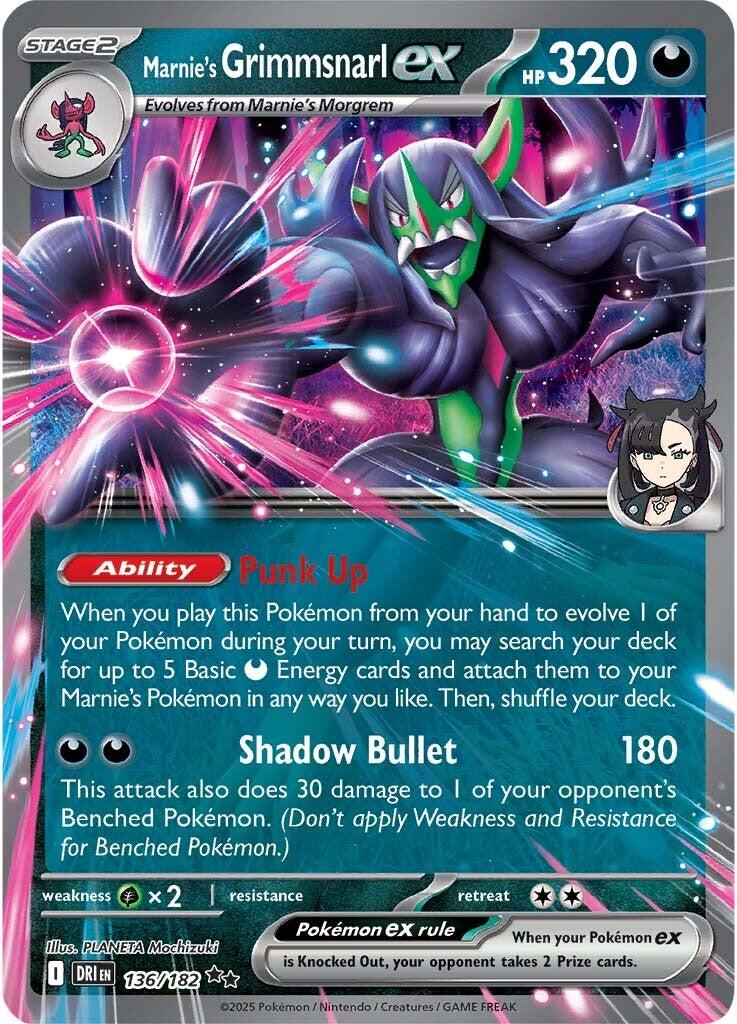 Marnie's Grimmsnarl ex (Destined Rivals) 136/182 [Near Mint]