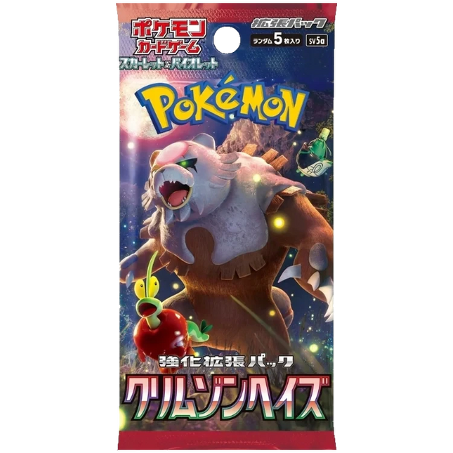 Pokemon TCG - Scarlet & Violet - Crimson Haze (SV5a) - Booster Pack (Japaniksi)