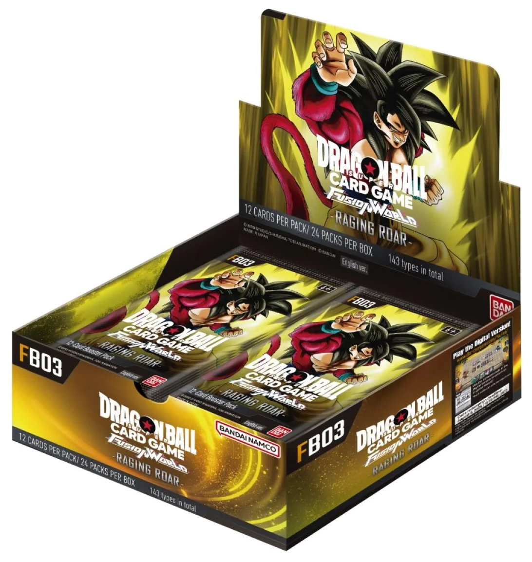 Dragon Ball Super Card Game Fusion World Raging Roar FB03 Booster Box