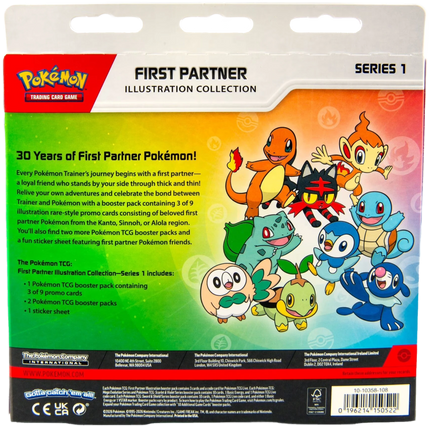 Pokemon TCG - First Partner Illustration Collection - Series 1 (Englanniksi)