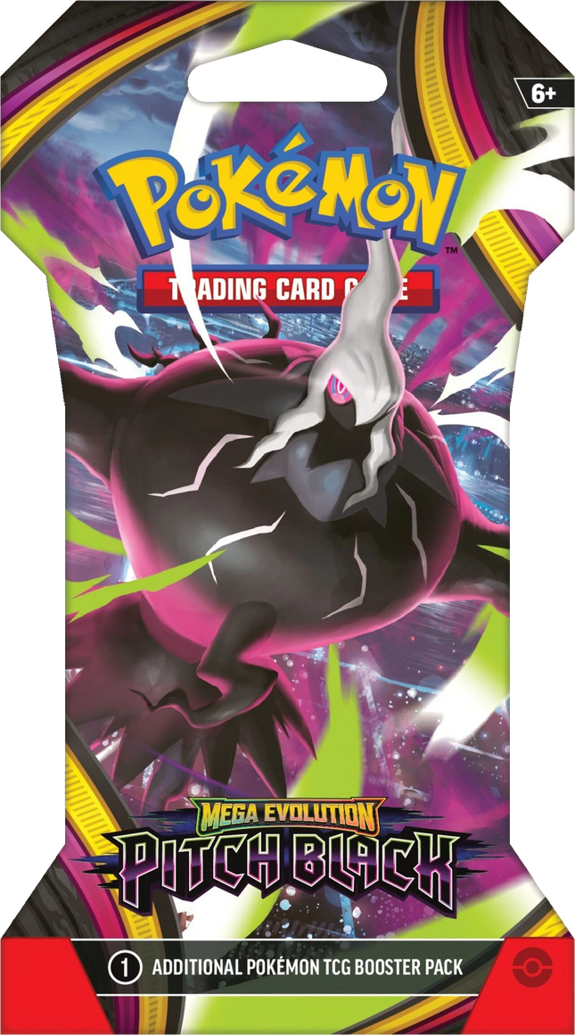 Pokemon TCG - Mega Evolution - Pitch Black (ME5) - Sleeved Booster Pack (Englanniksi)