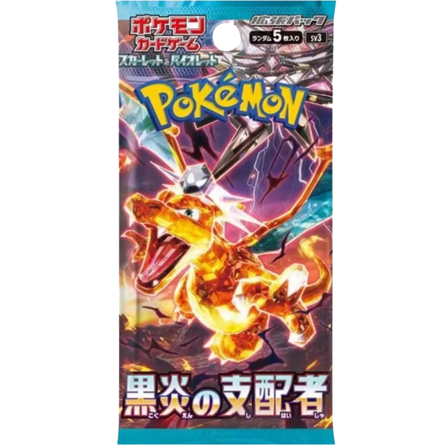 Pokemon TCG - Scarlet & Violet - Ruler of the Black Flame (SV3) - Booster Pack (Japaniksi)