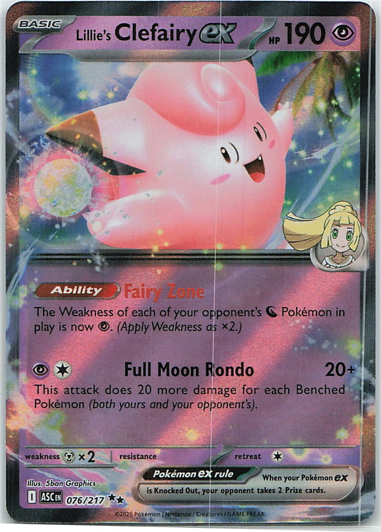 Lillie's Clefairy ex (Ascended Heroes) 76/217 [Near Mint]