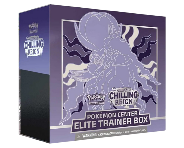 Pokemon TCG - Sword & Shield - Chilling Reign - Pokemon Center Elite Trainer Box (Shadow Rider Calyrex) (Englanniksi)