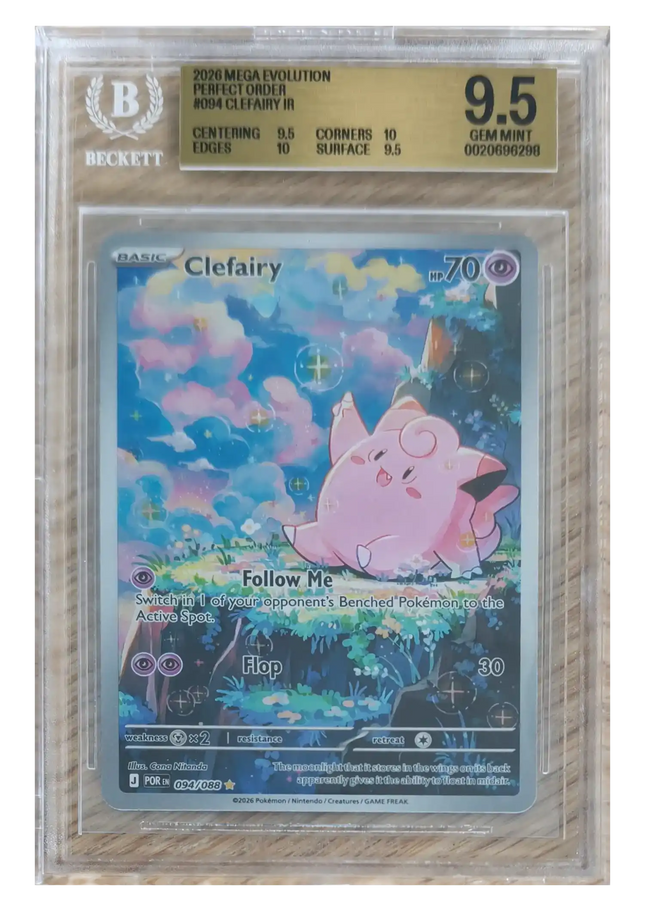 Pokemon TCG - Clefairy IR 094/088 - Perfect Order (ME3) - BGS 9.5 Gem Mint (Englanniksi)