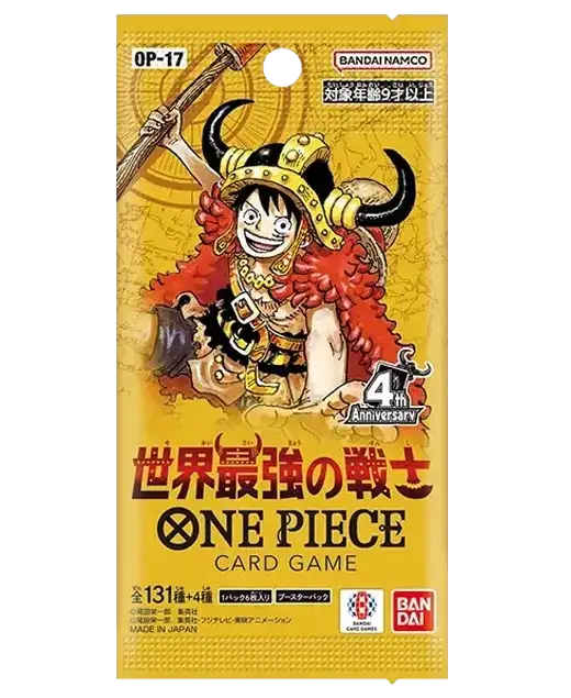 One Piece Card Game - The World's Strongest Warriors (OP-17) - Booster Pack (Japaniksi)