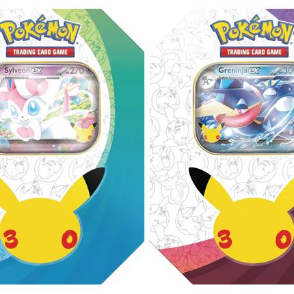 Pokemon TCG - 30th Celebration - ex Tin - Assorted (Englanniksi)